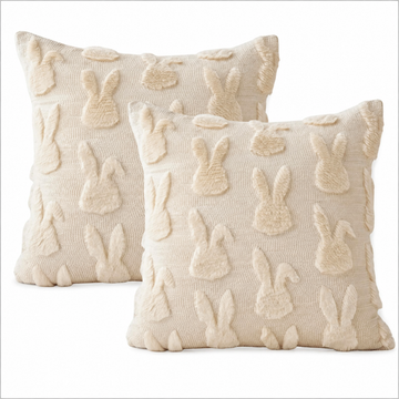 Kissenhüllen Ostern, Ostern Deko, 2 Stück 45x45 cm für Wohnzimmer